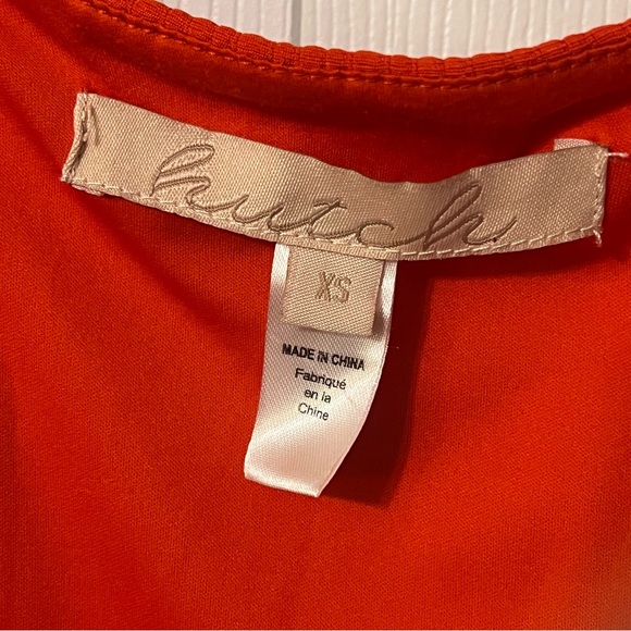 Hutch Anthropologie Orange Wrap Dress Size XS - Picture 10 of 11